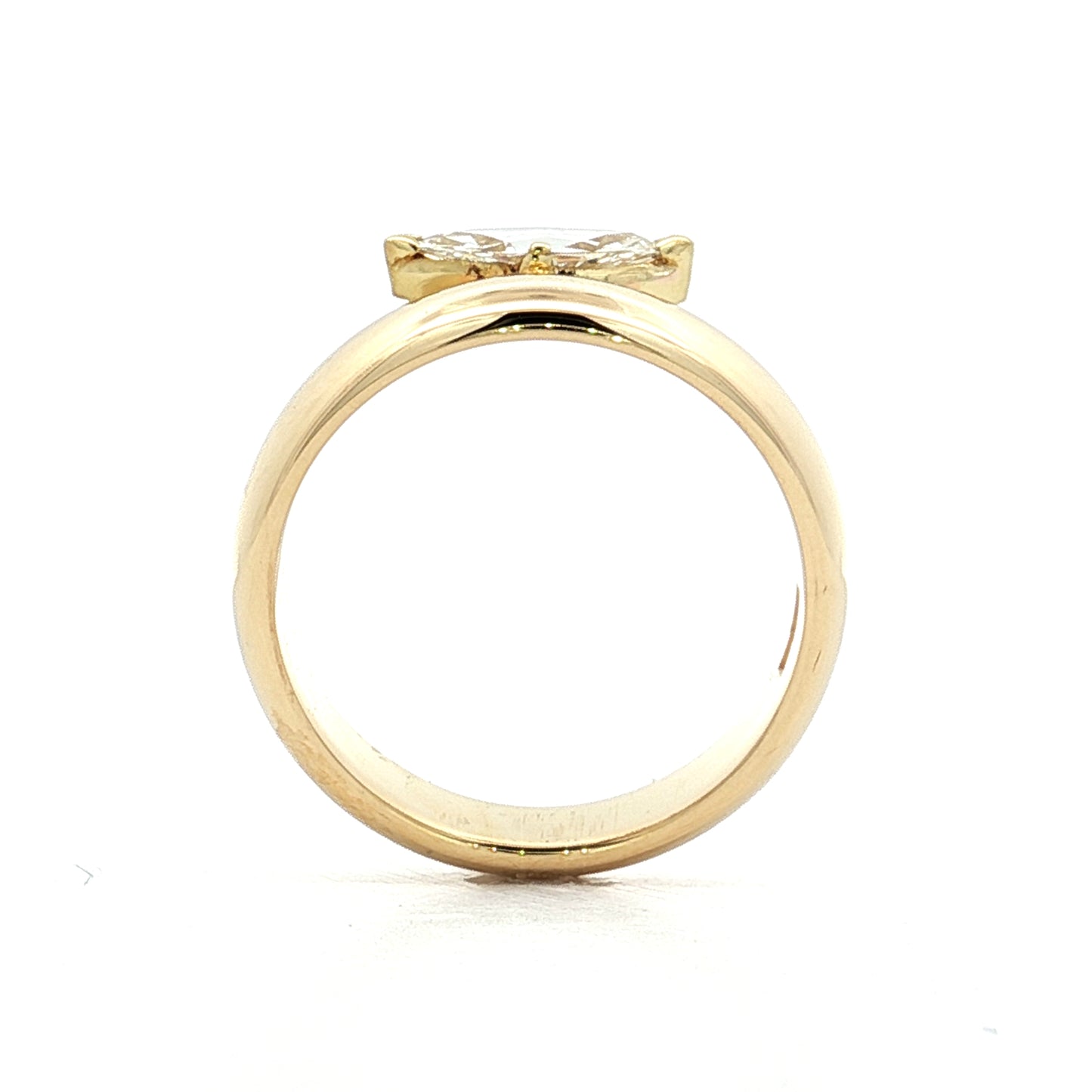.47 Marquise Diamond Engagement Ring in 14k Yellow Gold