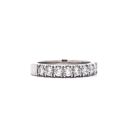 .99 French Set Diamond Band in Platinum