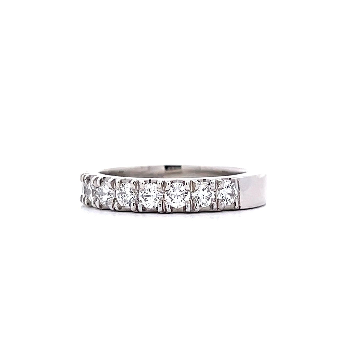 .99 French Set Diamond Band in Platinum