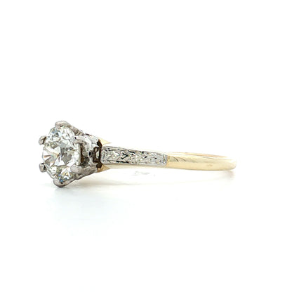 .85 Antique European Diamond Engagement Ring in 14k