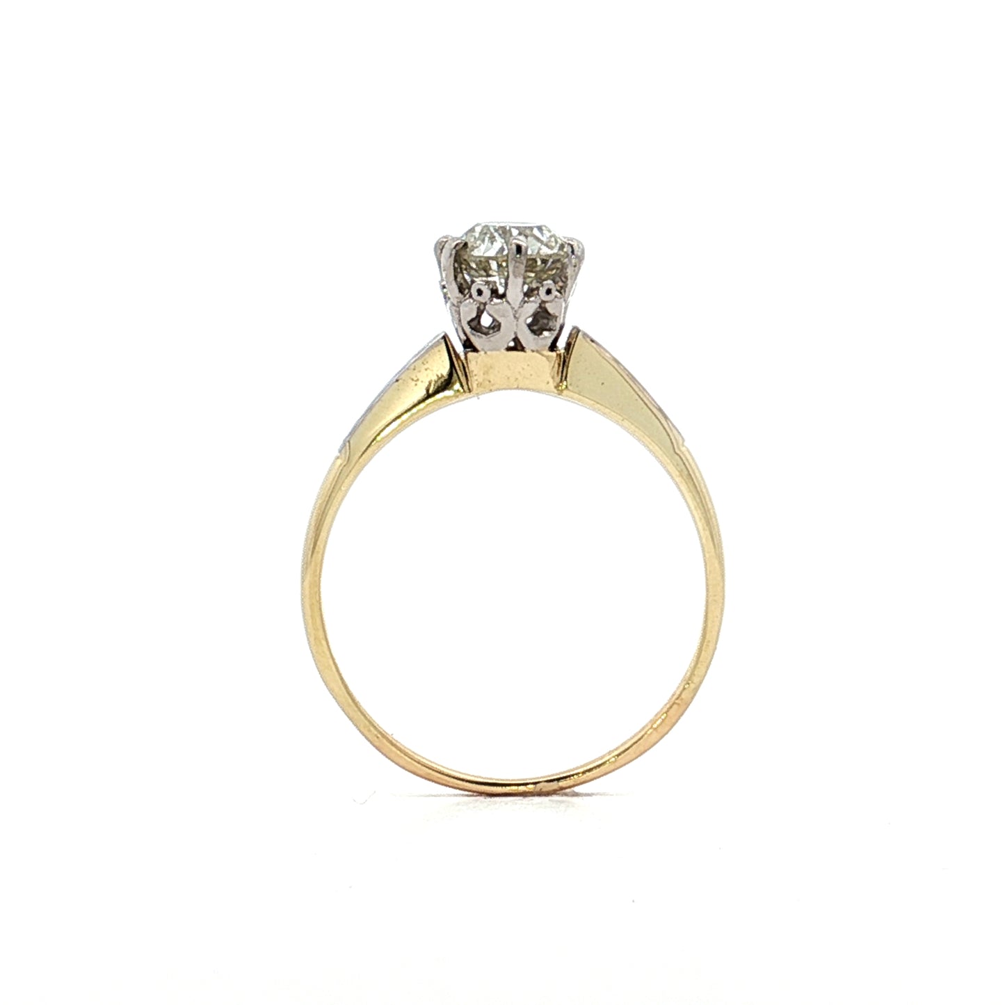 .85 Antique European Diamond Engagement Ring in 14k