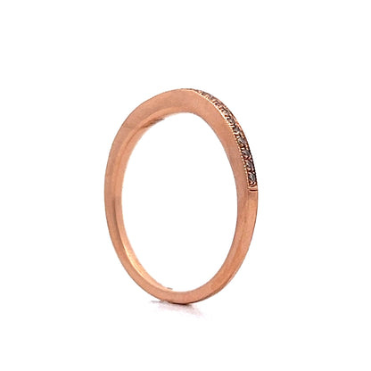 .12 Diamond Contour Wedding Band in 14k Rose Gold