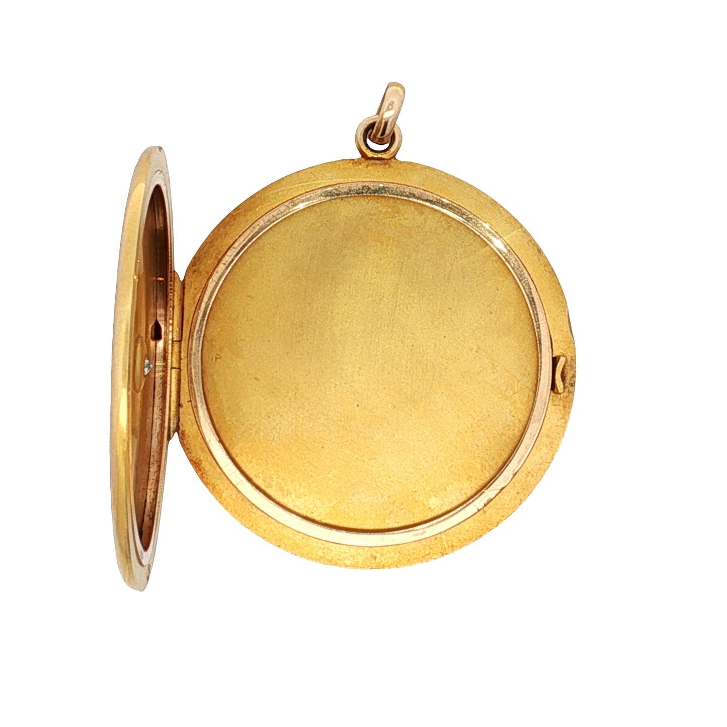.11 Antique Victorian Diamond Locket in 14k Yellow Gold