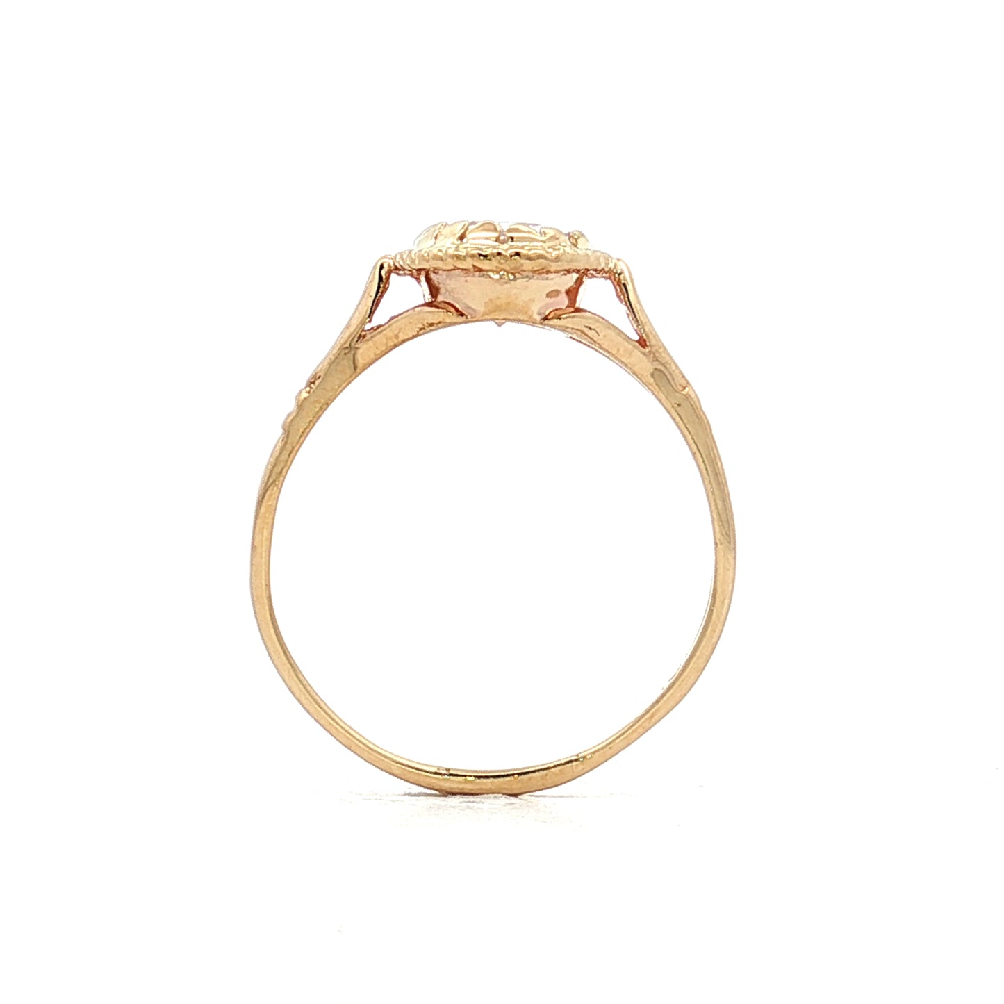 1.33 Antique Oval Diamond Engagement Ring 10k