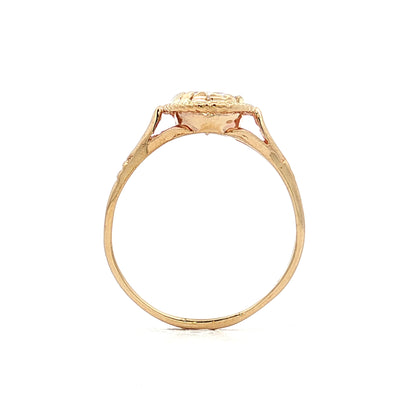 1.33 Antique Oval Diamond Engagement Ring 10k