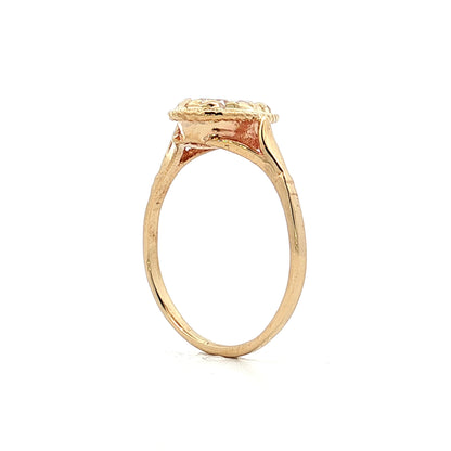 1.33 Antique Oval Diamond Engagement Ring 10k