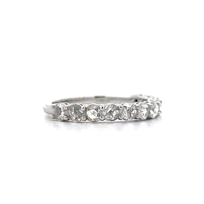 .62 Rose Cut Diamond Wedding Band in 14k