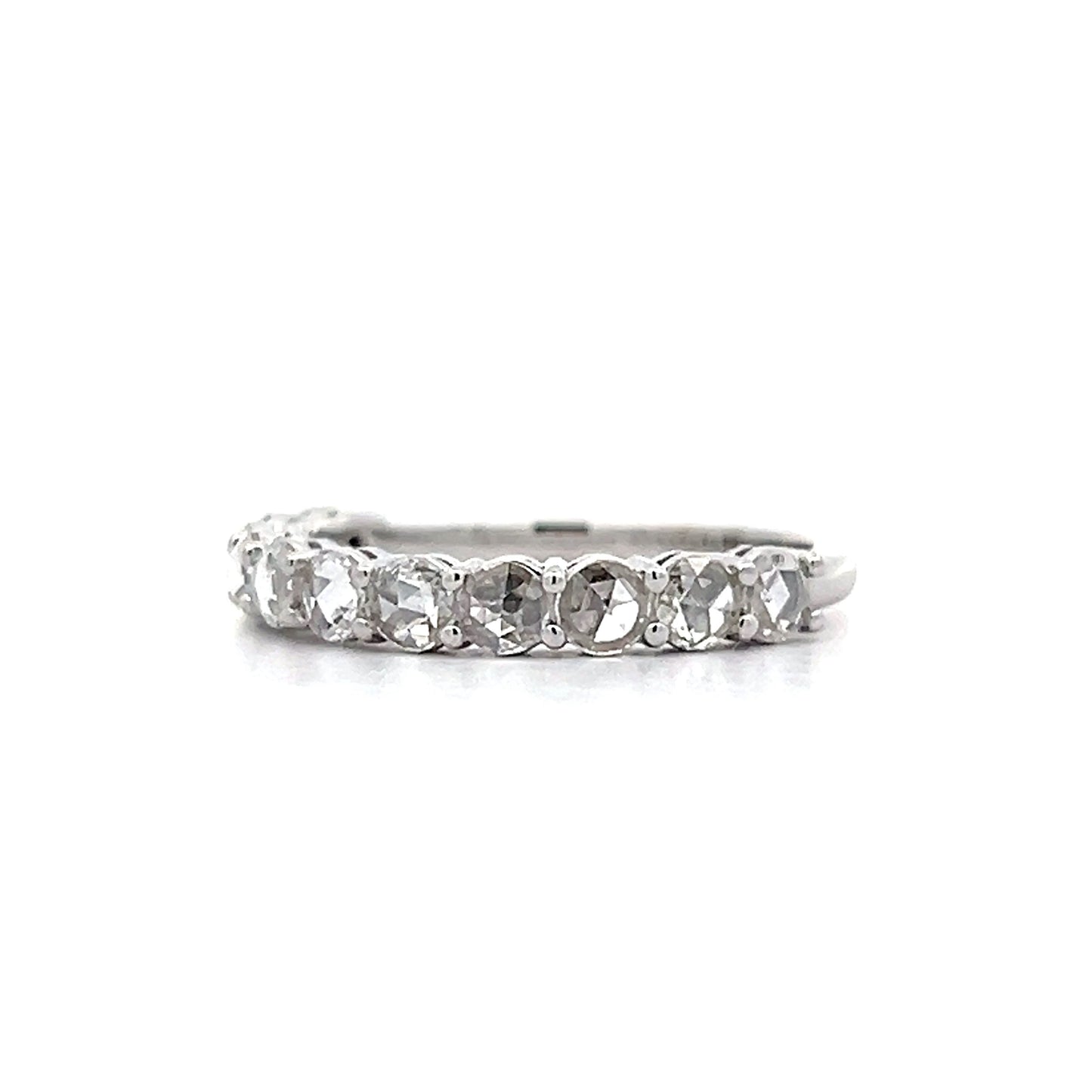 .62 Rose Cut Diamond Wedding Band in 14k