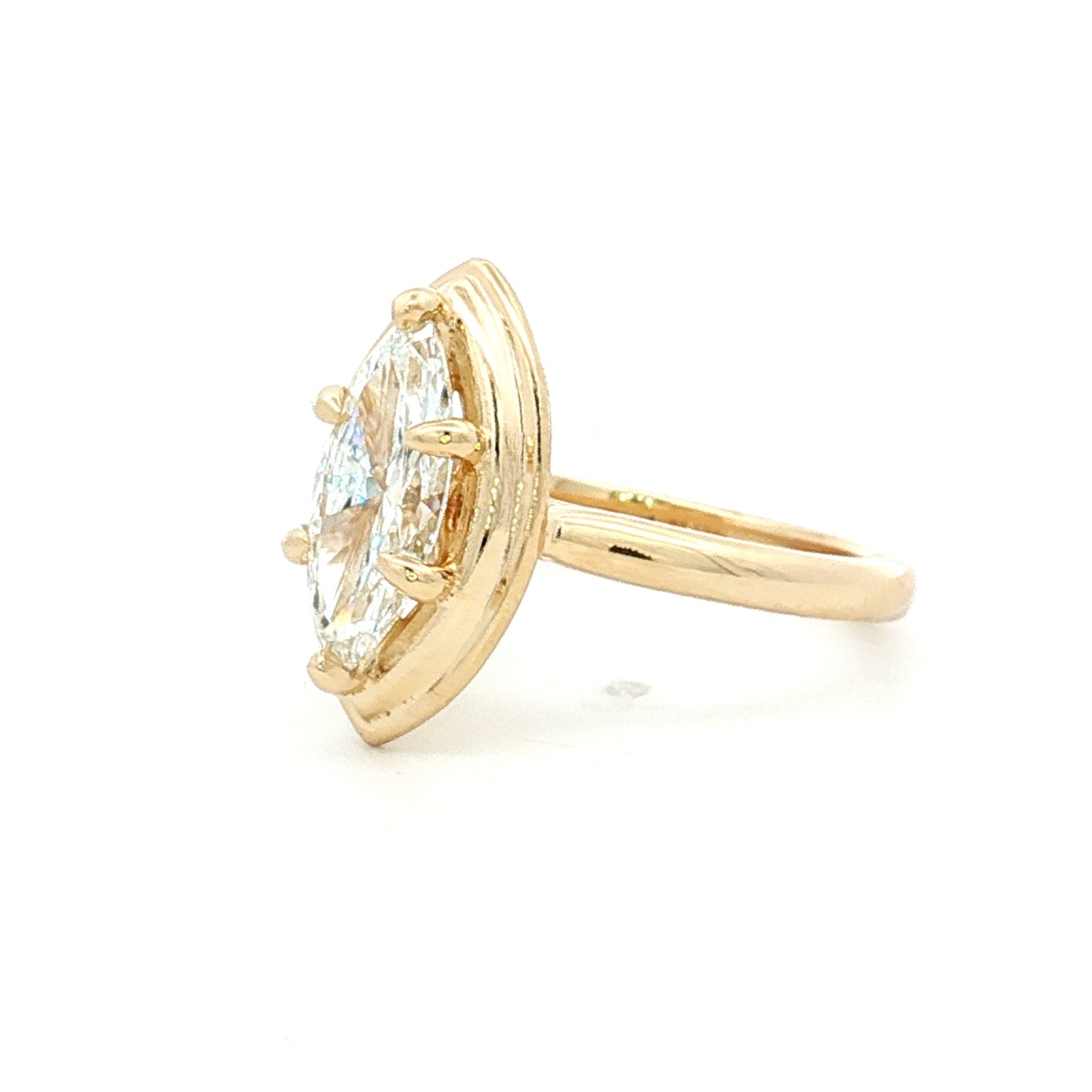 1.50 Marquise Cut Solitaire Diamond Engagement Ring 14k