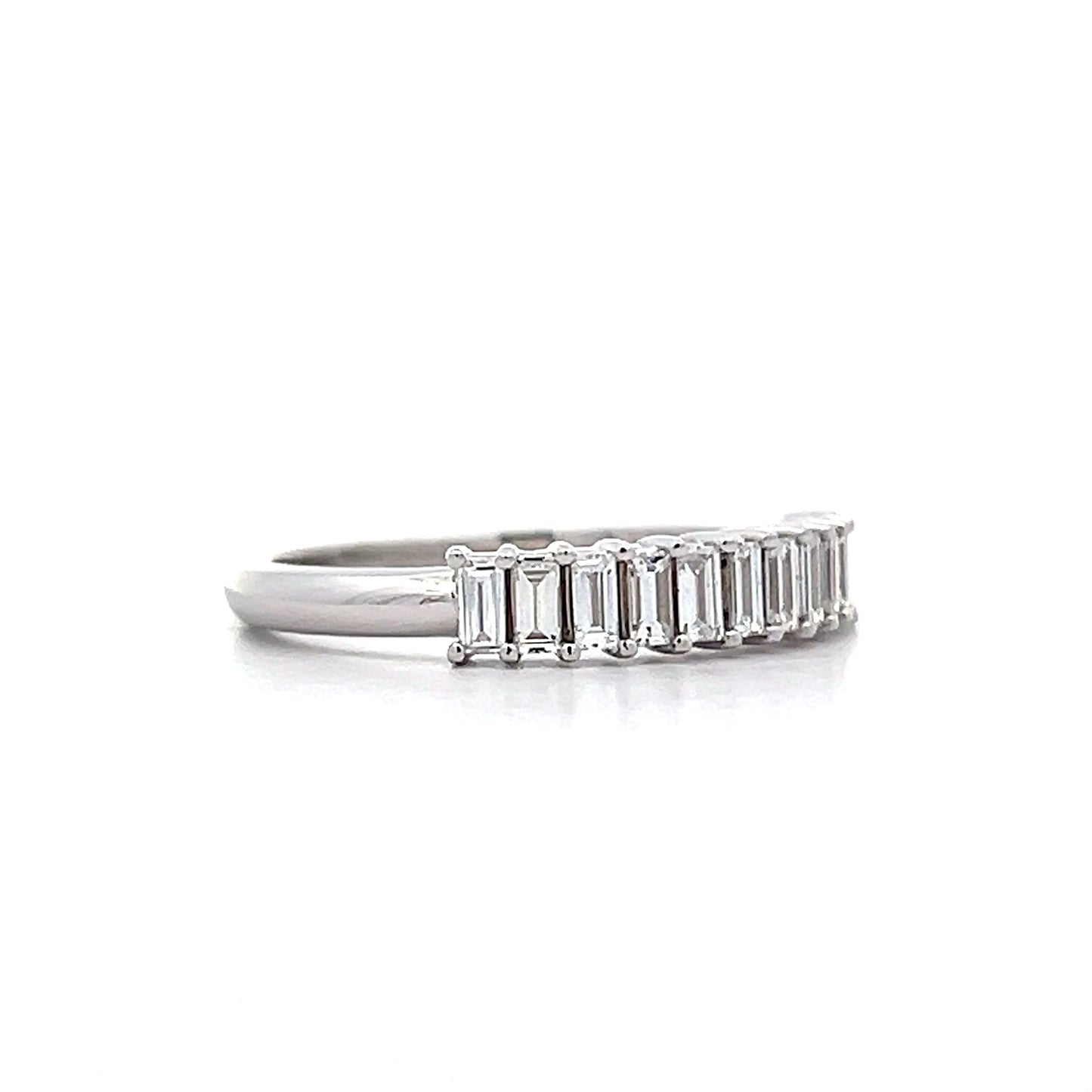 .66 Baguette Cut Diamond Stacking Band in 14k