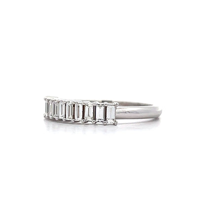 .66 Baguette Cut Diamond Stacking Band in 14k