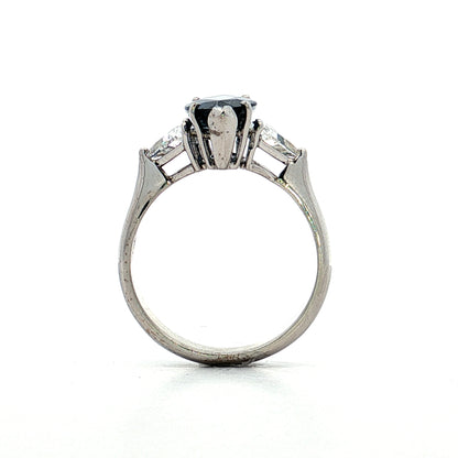 3.33 Marquise Sapphire Engagement Ring in 18k