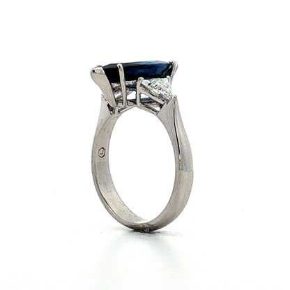 3.33 Marquise Sapphire Engagement Ring in 18k