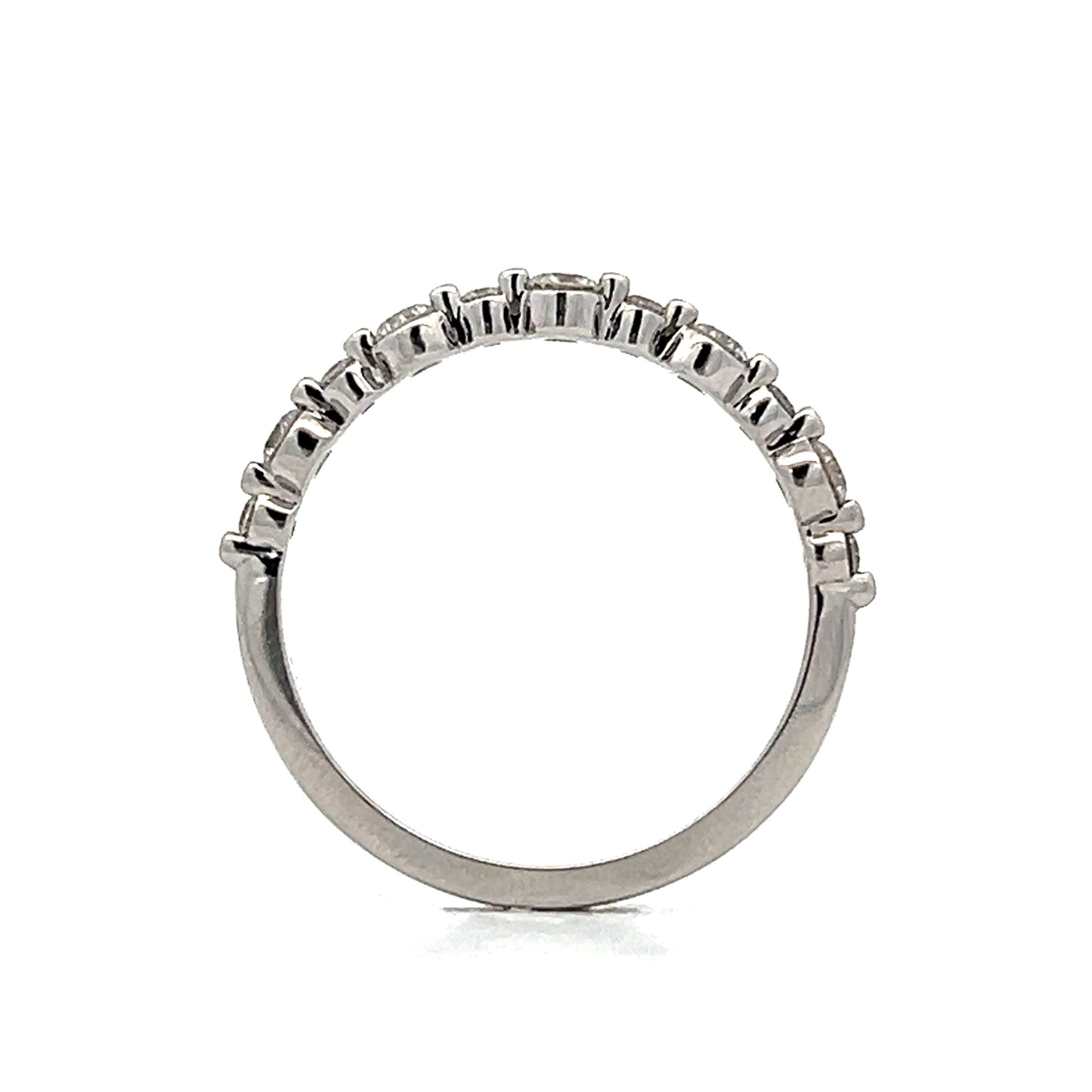 .44 Diamond Station Stacking Ring in 14k