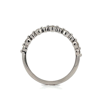 .44 Diamond Station Stacking Ring in 14k