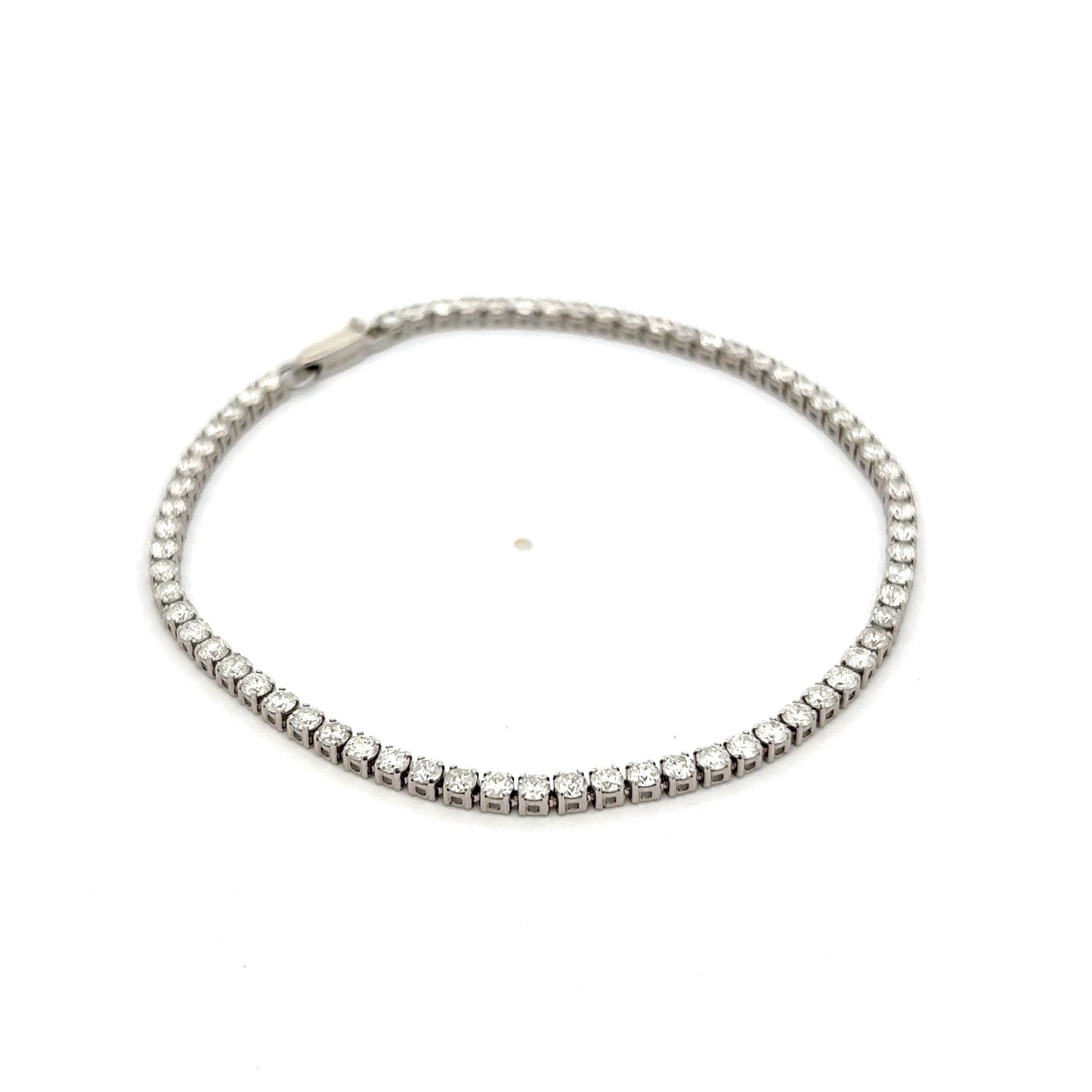 3.00 Round Brilliant Diamond Bracelet in 14k