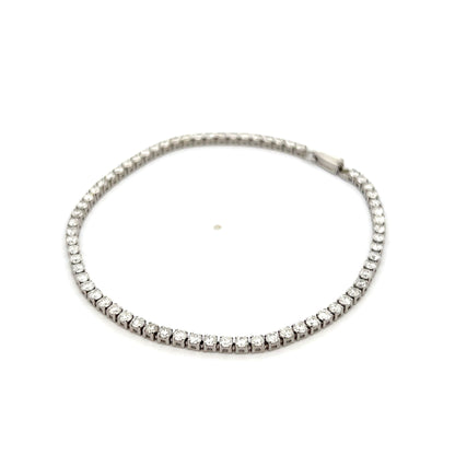 3.00 Round Brilliant Diamond Bracelet in 14k