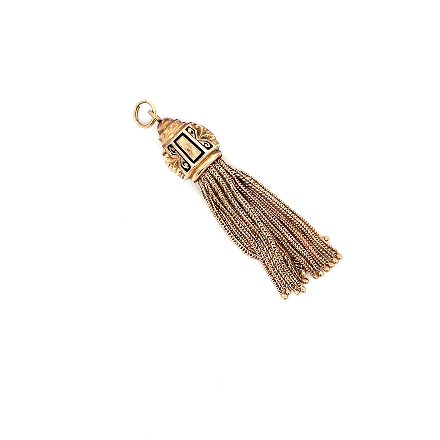 Antique Victorian Tassle Pendant in 14k Yellow Gold