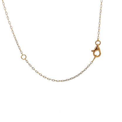 .08 Diamond Lariat Necklace in 18k Yellow Gold