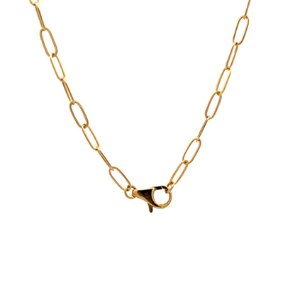 1.91 Brilliant Diamond Paperclip Chain Necklace in 18k