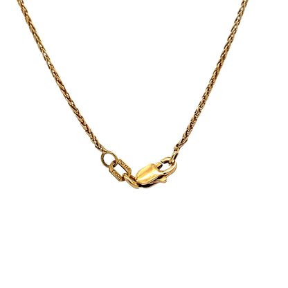 20 Inch Spiral Chain Necklace in 14k Yellow Gold