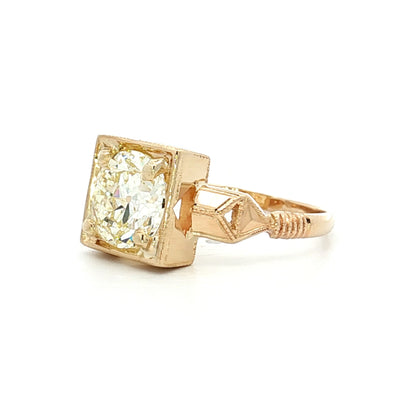 1.68 Antique Old European Diamond Engagement Ring 14k