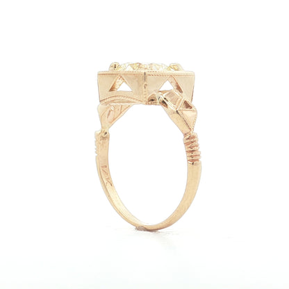 1.68 Antique Old European Diamond Engagement Ring 14k