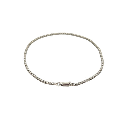 1.50 Round Brilliant Diamond Tennis Bracelet in White Gold