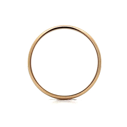 Traditional 2mm Half Round Wedding Band in 14k