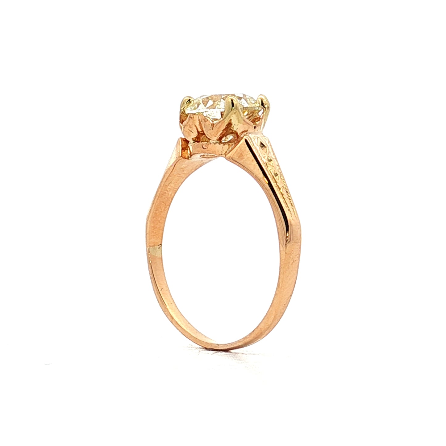 5 Carat Pear Cut Citrine Cocktail Ring in 18k