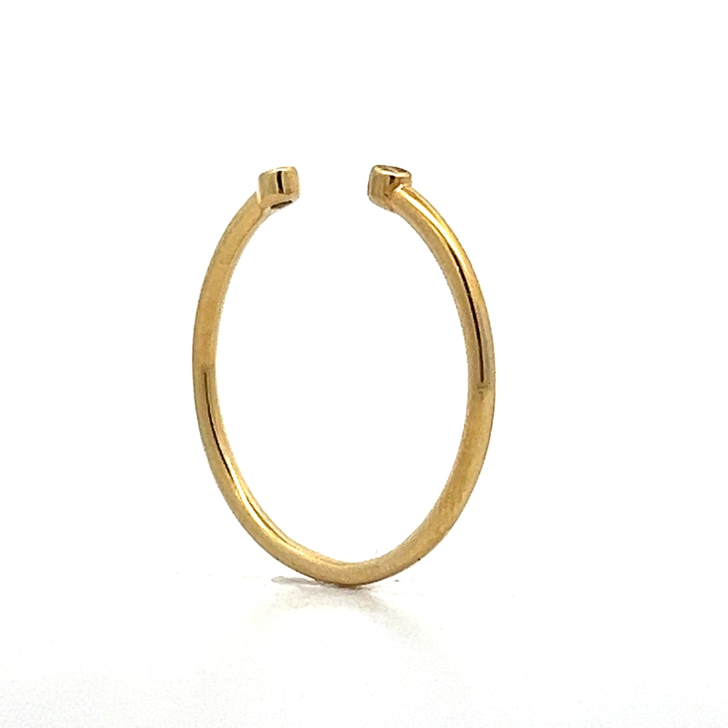 Diamond Open Style Stacking Band in 14k Yellow Gold