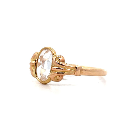 .91 Antique Victorian Rose Cut Diamond Ring in 9k Gold