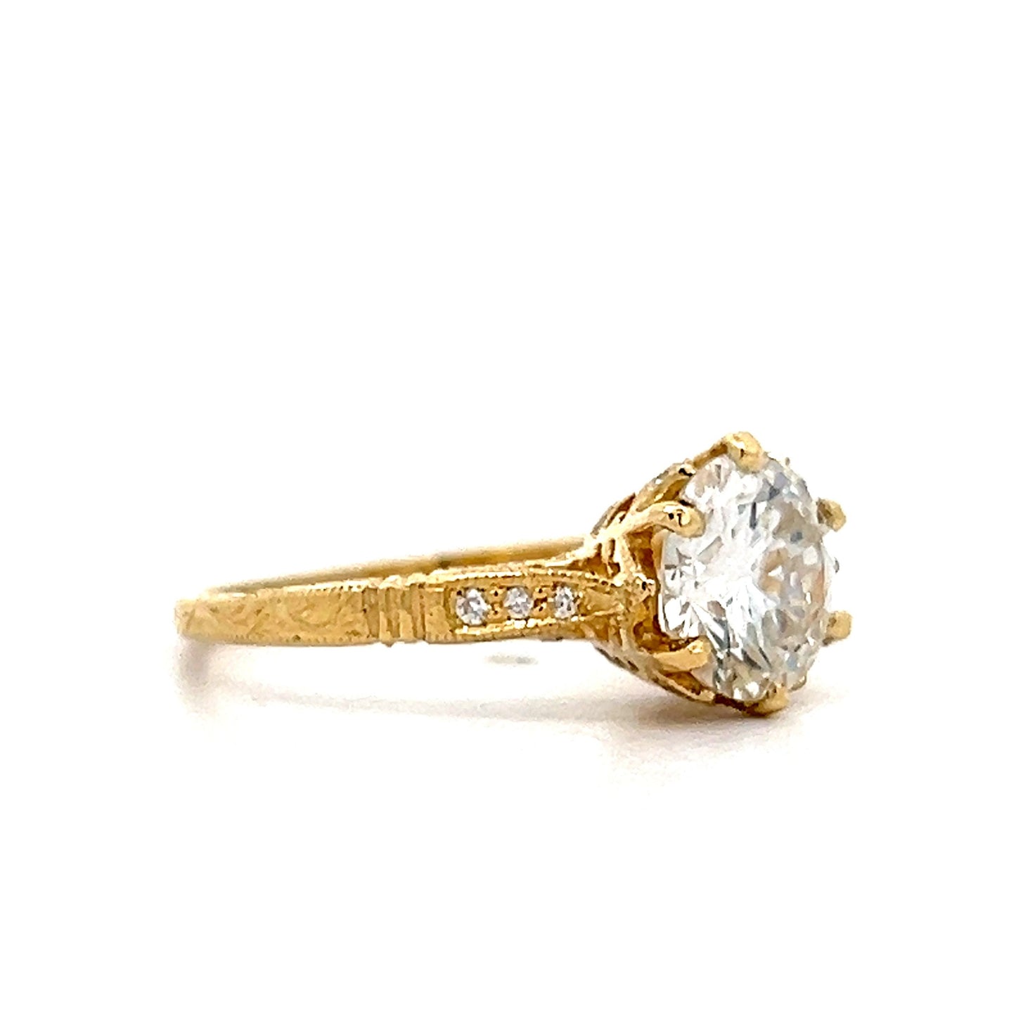 1.53 Diamond Solitaire Engagement Ring in 18k