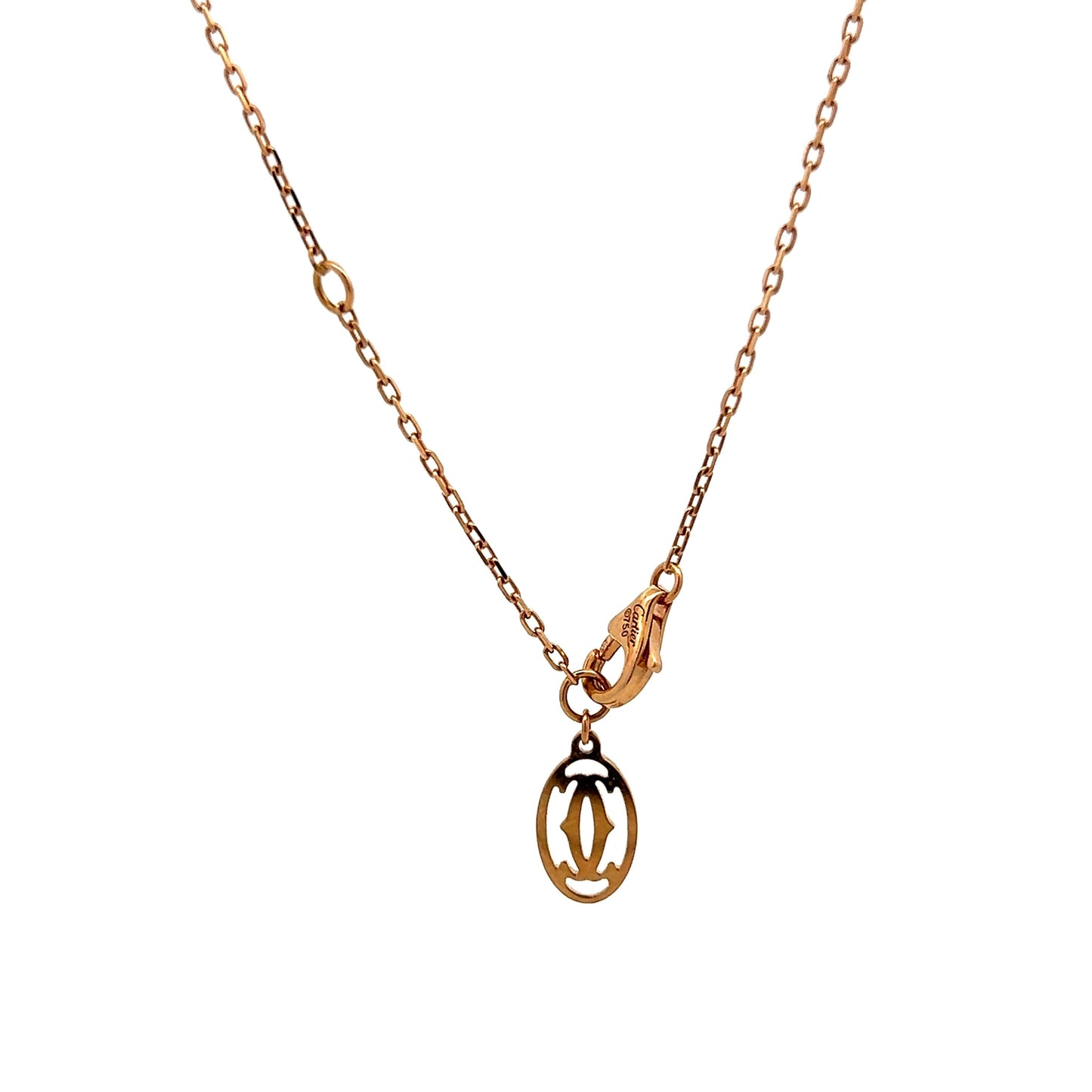 .17 Cartier Diamond Heart Pendant in 18k Rose Gold