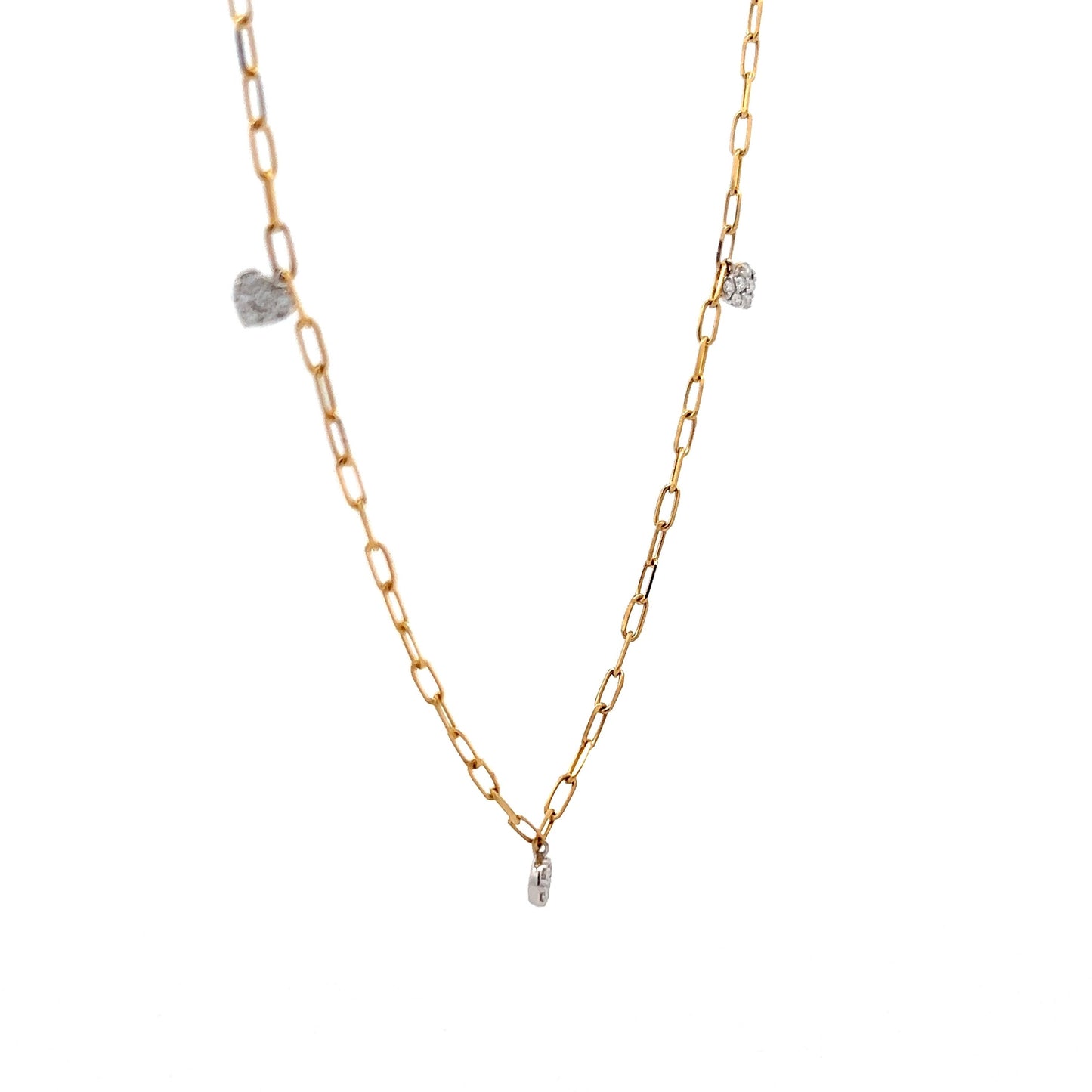 .43 Diamond Paperclip Chain Necklace in 18k