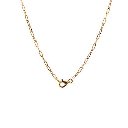 .43 Diamond Paperclip Chain Necklace in 18k