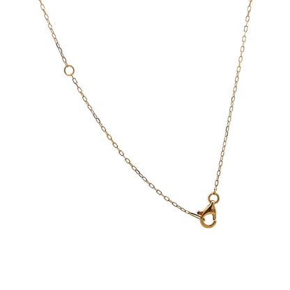 .23 Diamond Curved Bar Pendant Necklace in 18k