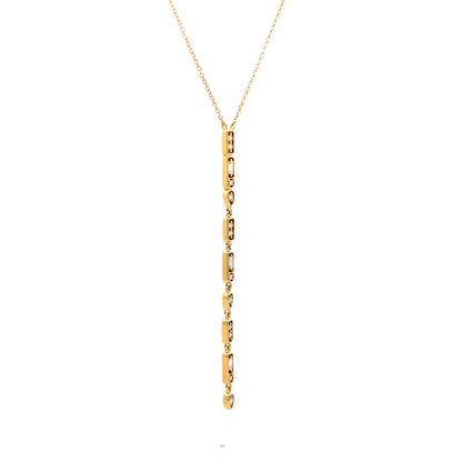 .27 Diamond Lariat Necklace in 18k Yellow Gold