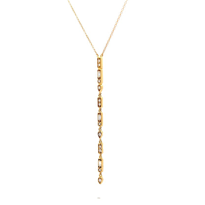 .27 Diamond Lariat Necklace in 18k Yellow Gold