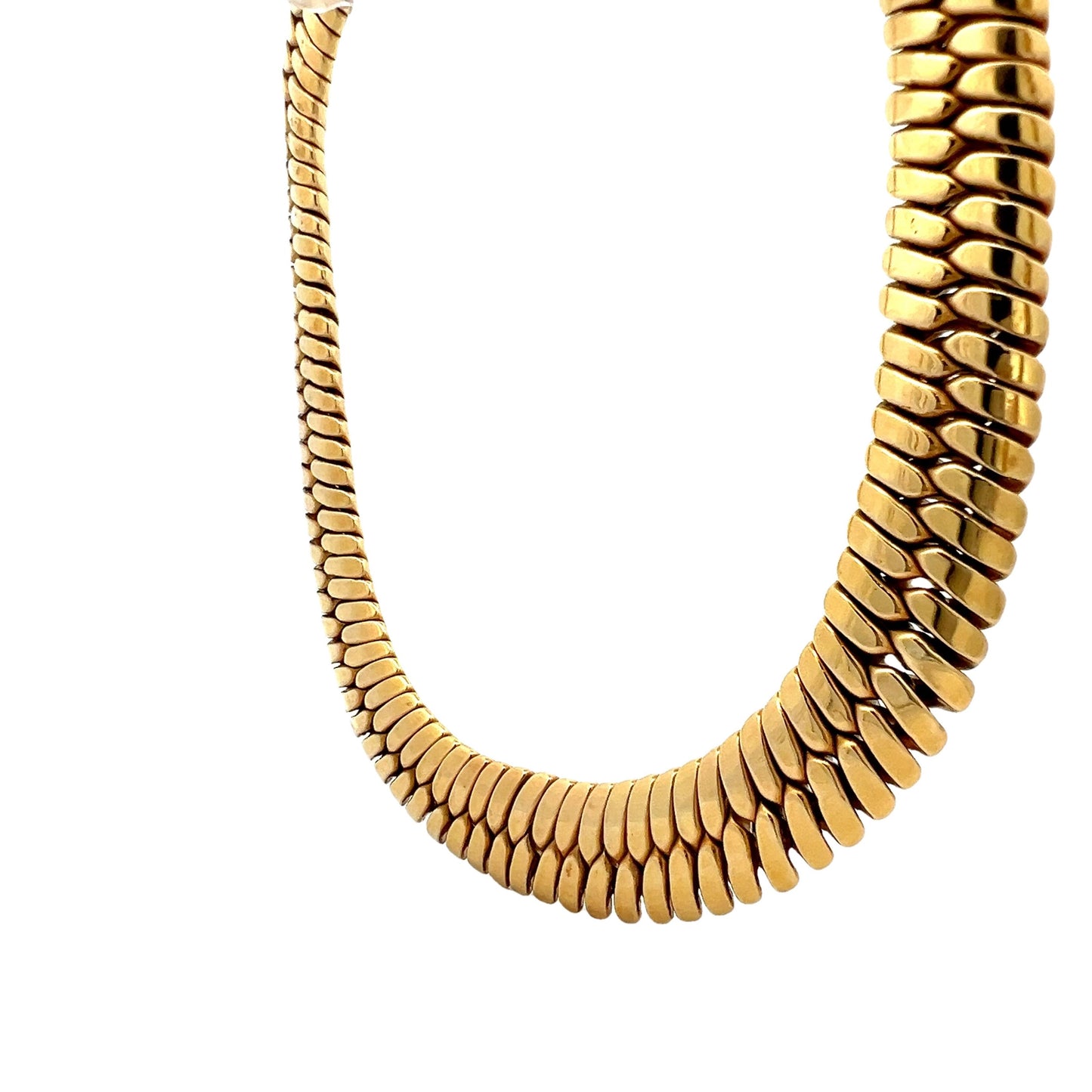 1980s Collar Necklace in 18k Yellow Gold