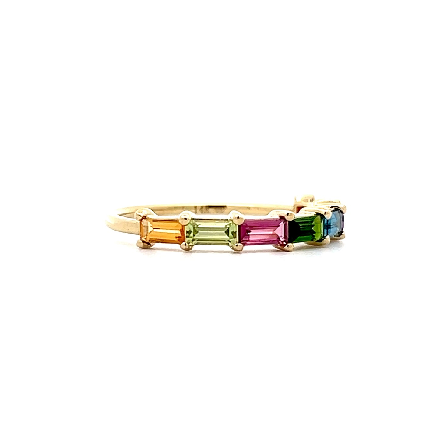 .80 Multi-Gemstone Stacking Ring in 14k Yellow Gold