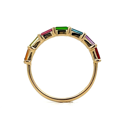 .80 Multi-Gemstone Stacking Ring in 14k Yellow Gold