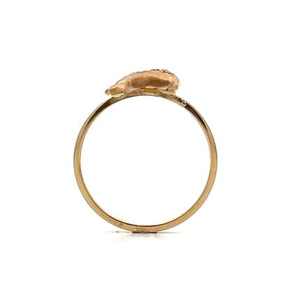 .03 Antique Stick Pin Conversion Ring in 14k