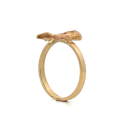 .03 Antique Stick Pin Conversion Ring in 14k