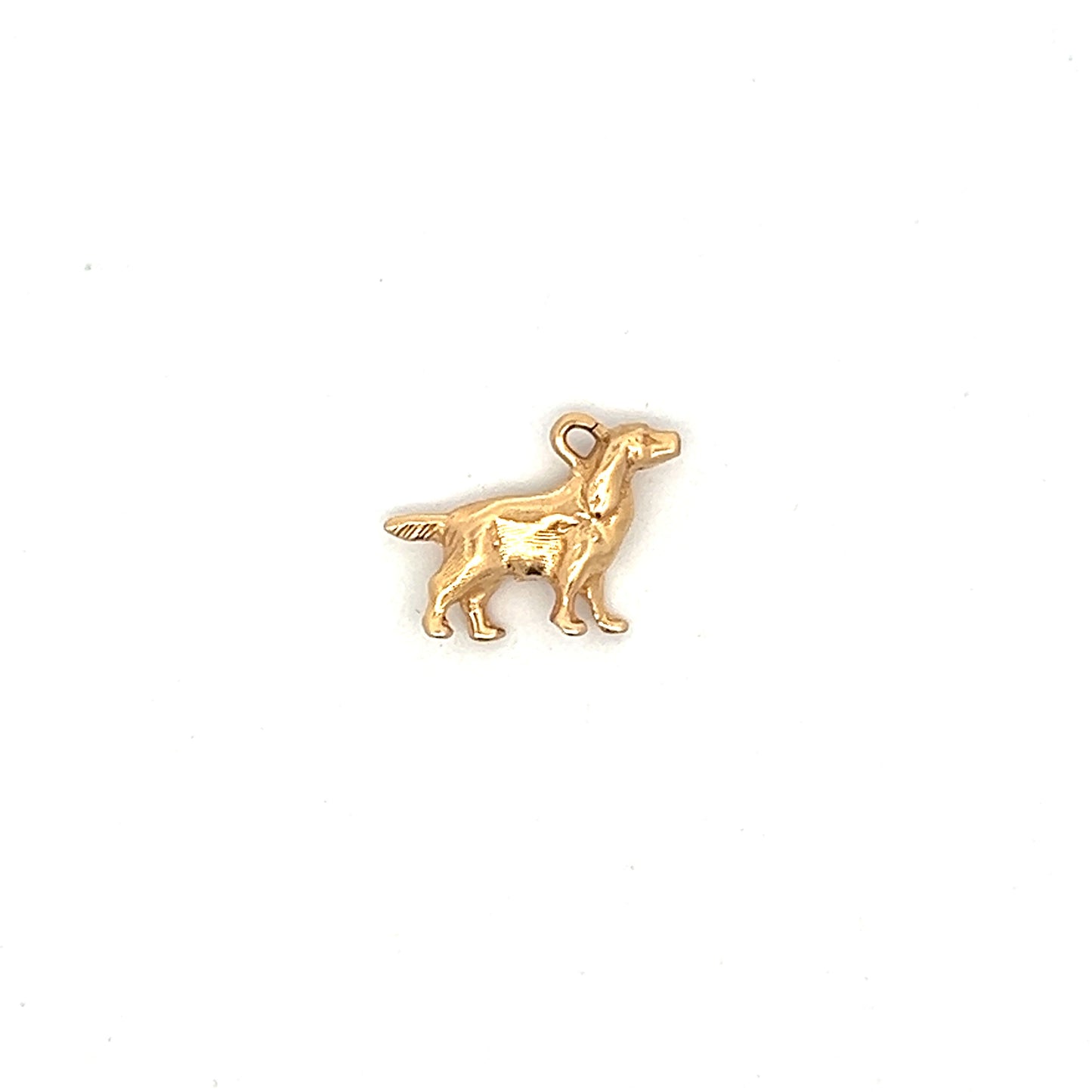 Vintage Mid-Century Pointer Dog Charm in 14k