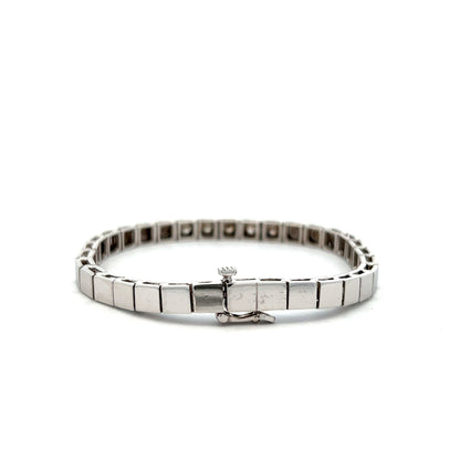 .80 Round Brilliant Diamond Bracelet in 14k White Gold