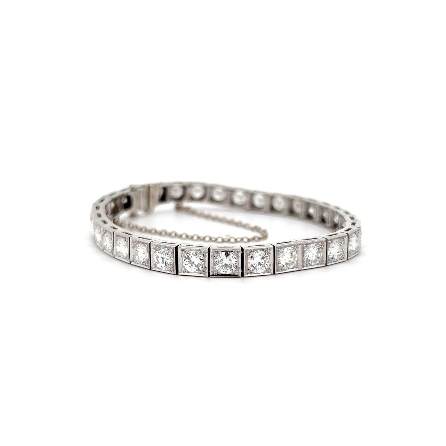 8 Carat Diamond Tennis Bracelet in Platinum