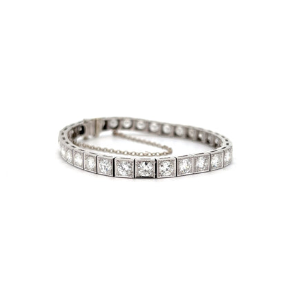 8 Carat Diamond Tennis Bracelet in Platinum