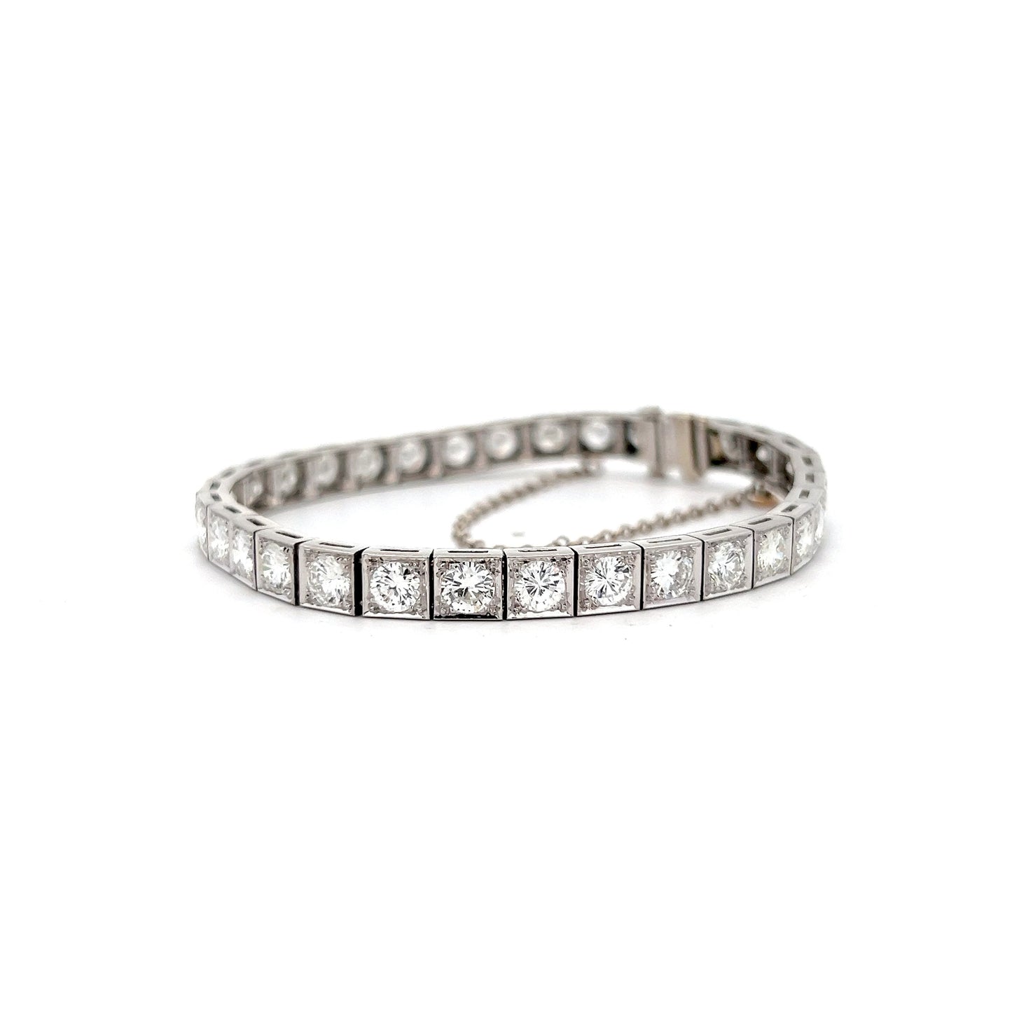 8 Carat Diamond Tennis Bracelet in Platinum