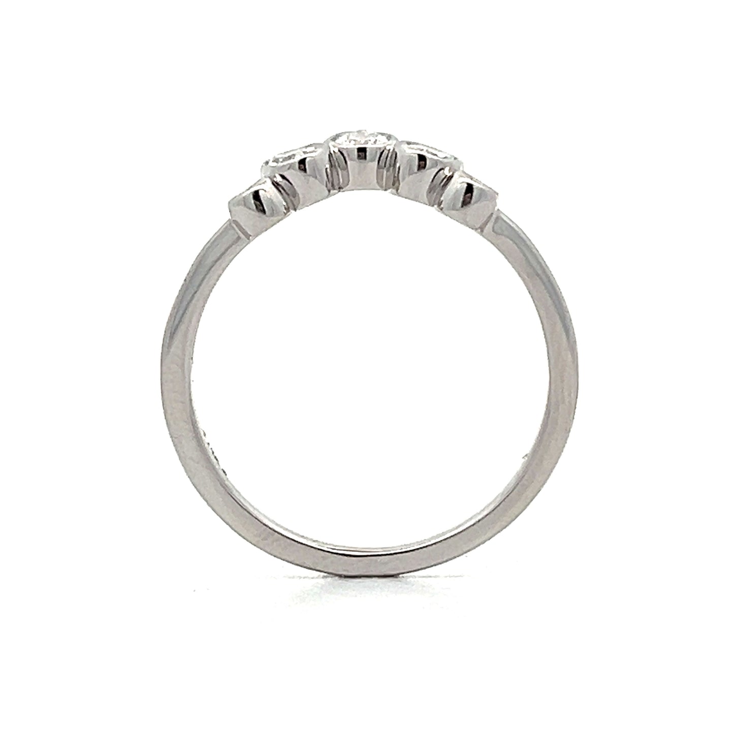 .71 Diamond Tiara Wedding Band in 14k White Gold